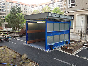 Unterfluraufzug mit großer Plattform