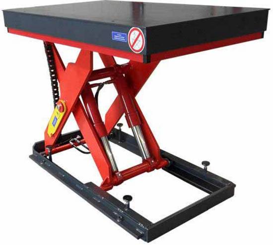 Hydraulic scissor lift table