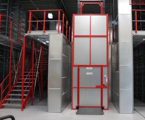 Space requirements of a goods lift