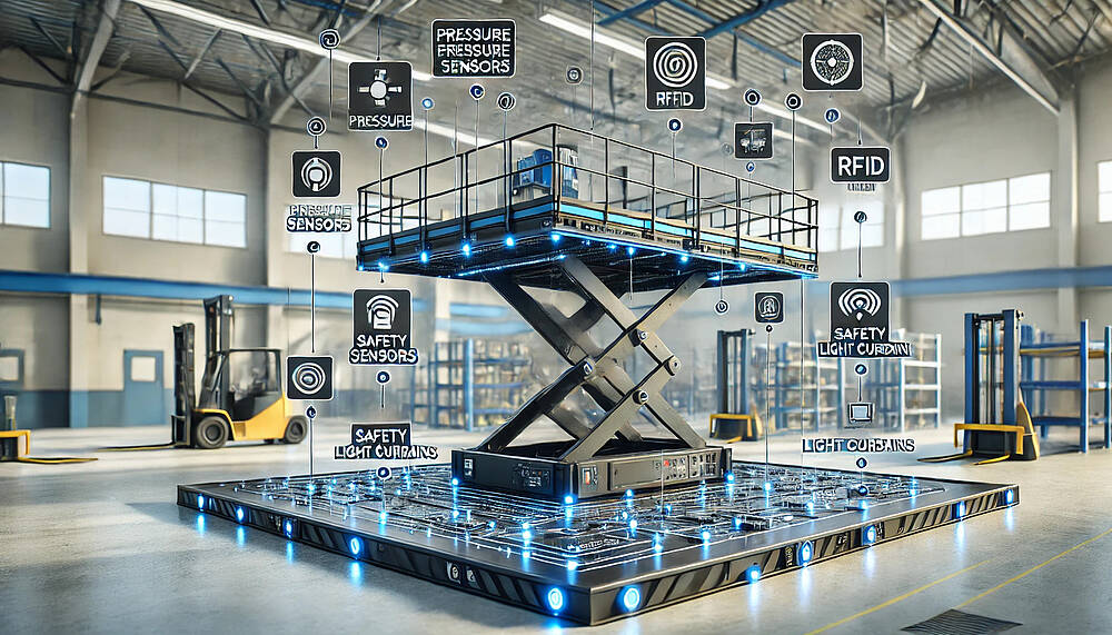 Sensors on the lift table 