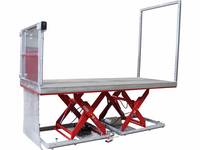 Tandem lift table with portal and door