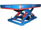Lift table in raised position