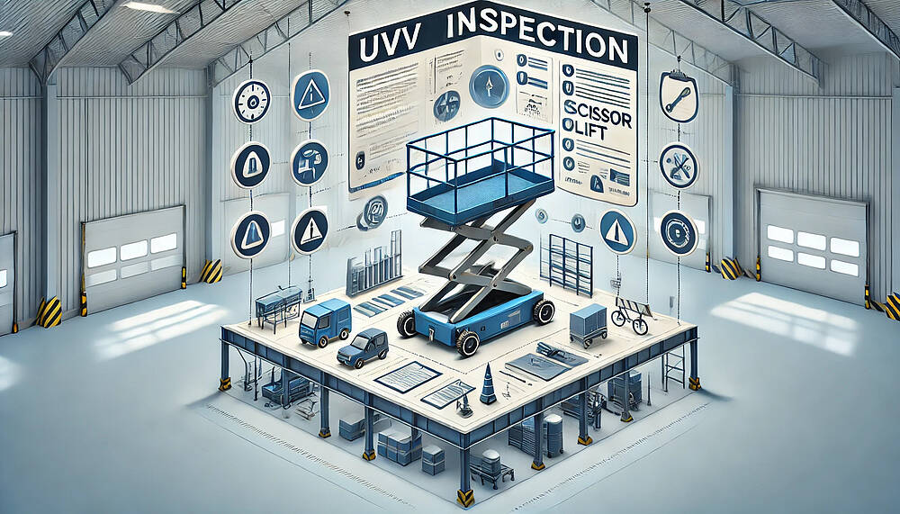 UVV-Prüfung bei Scherenhubtischen