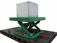 Lift table with sliding cylinder