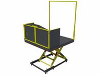 Lift table for a high bay warehouse