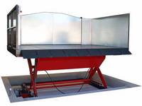 Loading lift table with large platform
