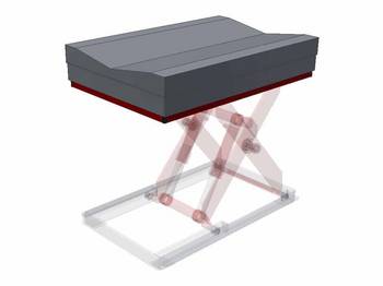 Lift table with prism platform