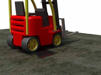Reinforced platforms allow the lifting table to be driven over with higher axle loads.