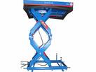 Double scissor lift table with greasable bearings