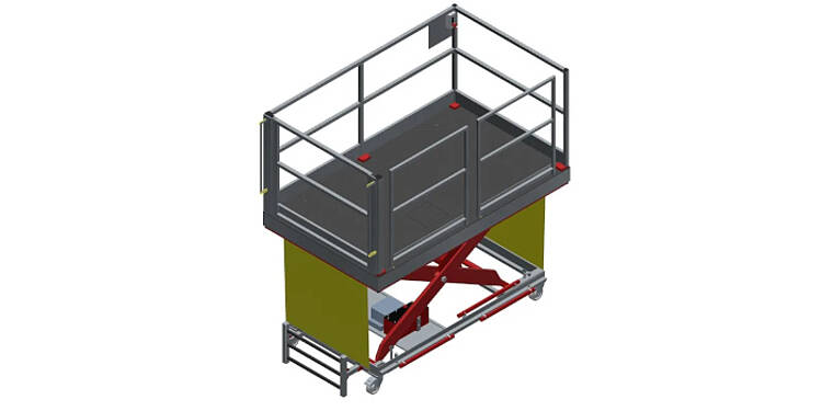 Mobile assembly work platform
